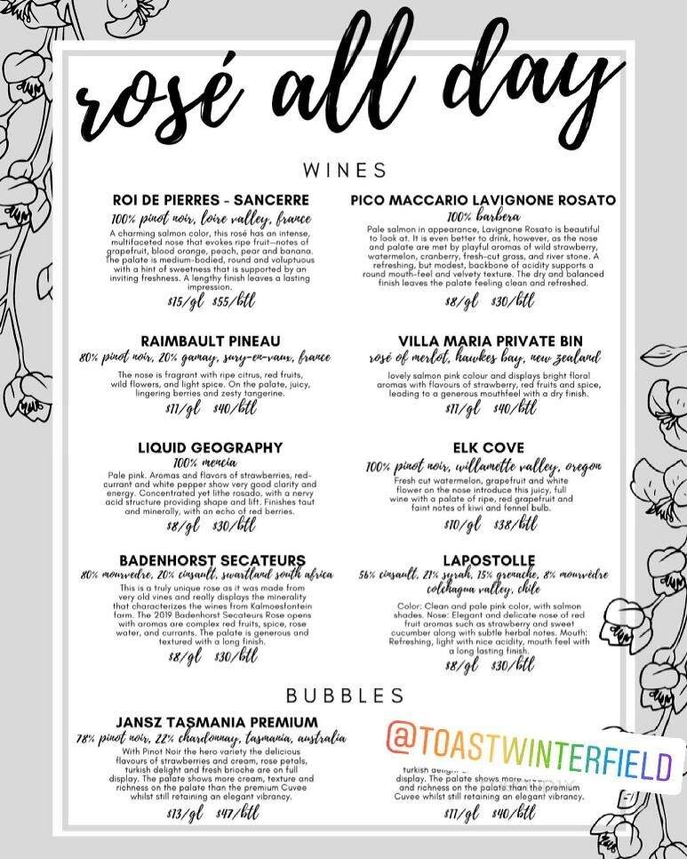 Toast - Midlothian, VA menu_pic