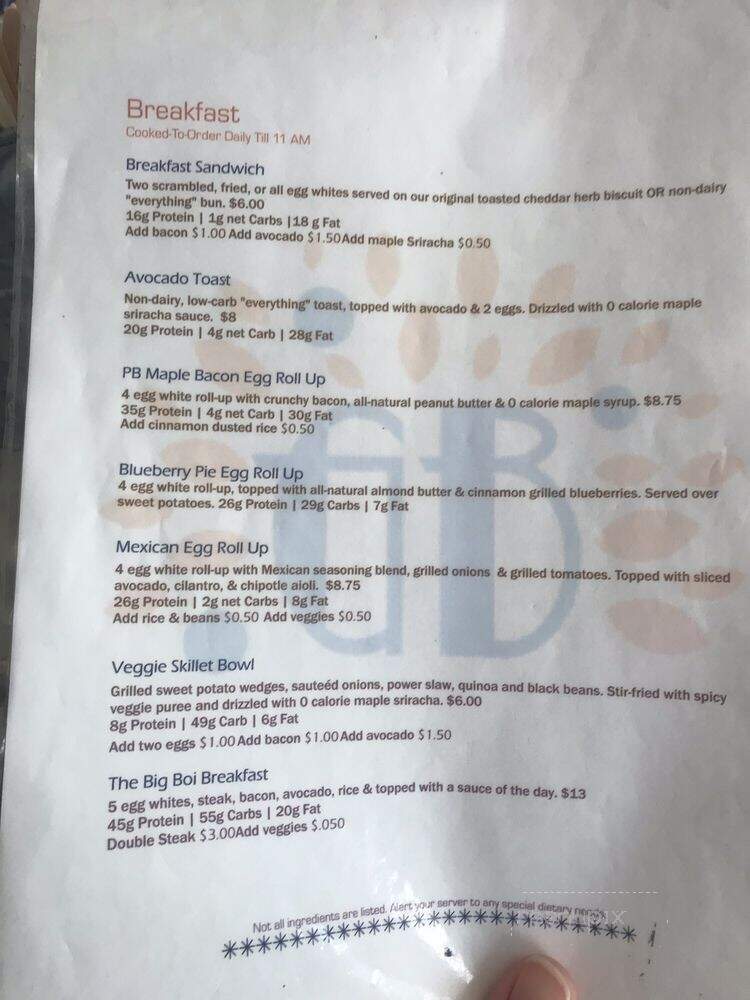 The Gainz Bakery & Cafe - New Braunfels, TX menu_pic
