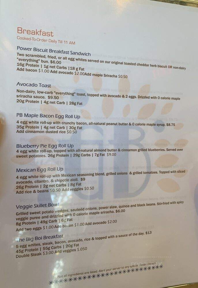 The Gainz Bakery & Cafe - New Braunfels, TX menu_pic