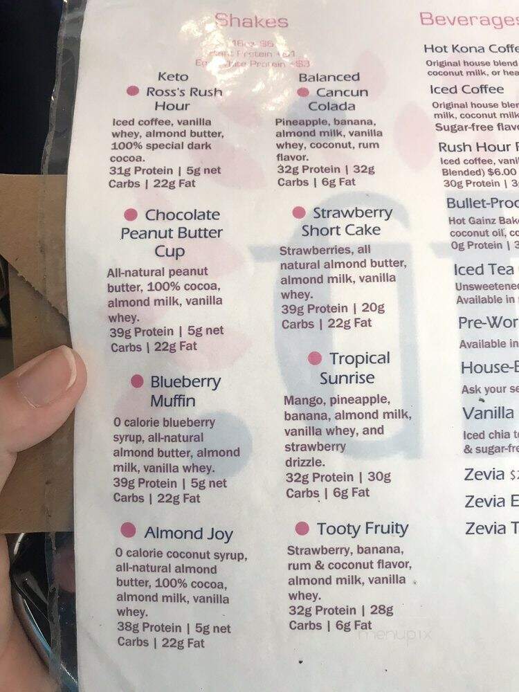 The Gainz Bakery & Cafe - New Braunfels, TX menu_pic