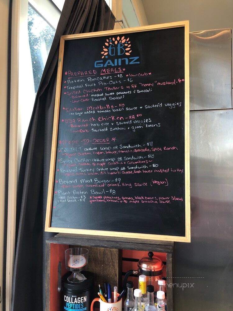 The Gainz Bakery & Cafe - New Braunfels, TX menu_pic