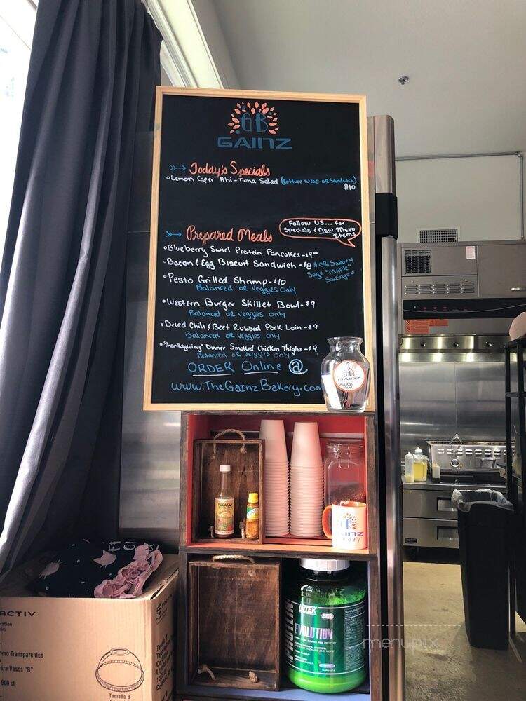 The Gainz Bakery & Cafe - New Braunfels, TX menu_pic