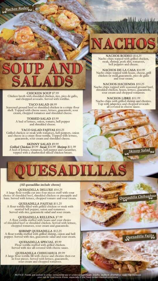 Hacienda Leon - Bloomington, IL menu_pic