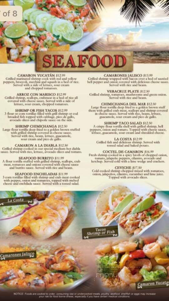 Hacienda Leon - Bloomington, IL menu_pic