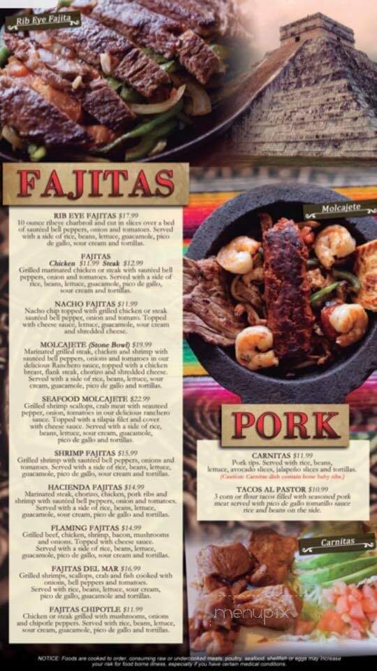 Hacienda Leon - Bloomington, IL menu_pic