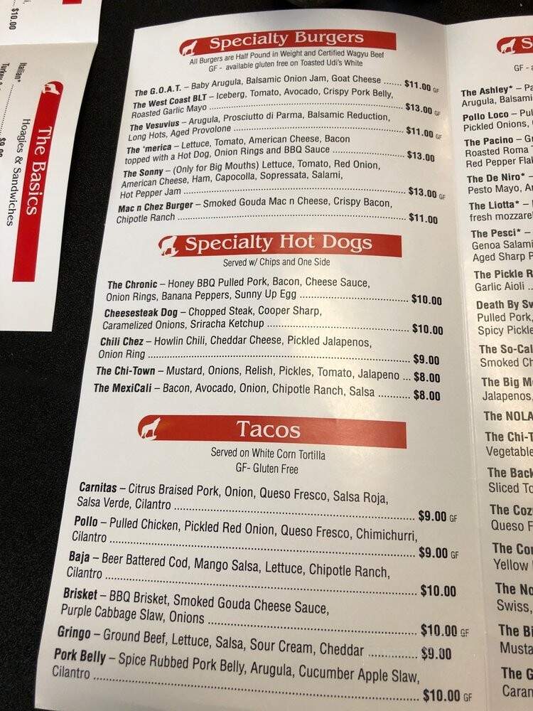 Wolf's Superior Sandwiches - Aston, PA menu_pic
