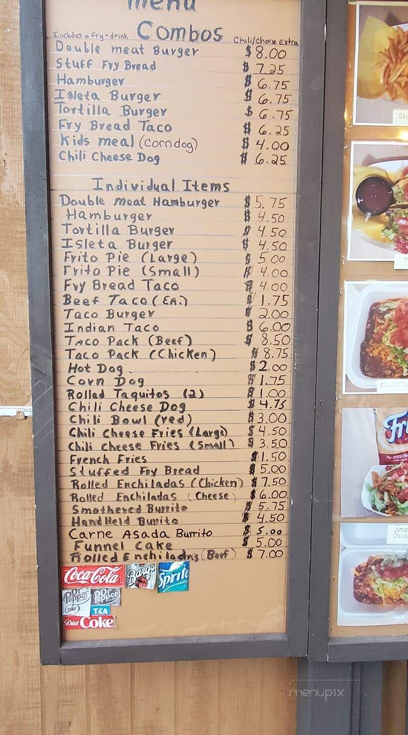 Timoteo's Food Shack - Albuquerque, NM menu_pic