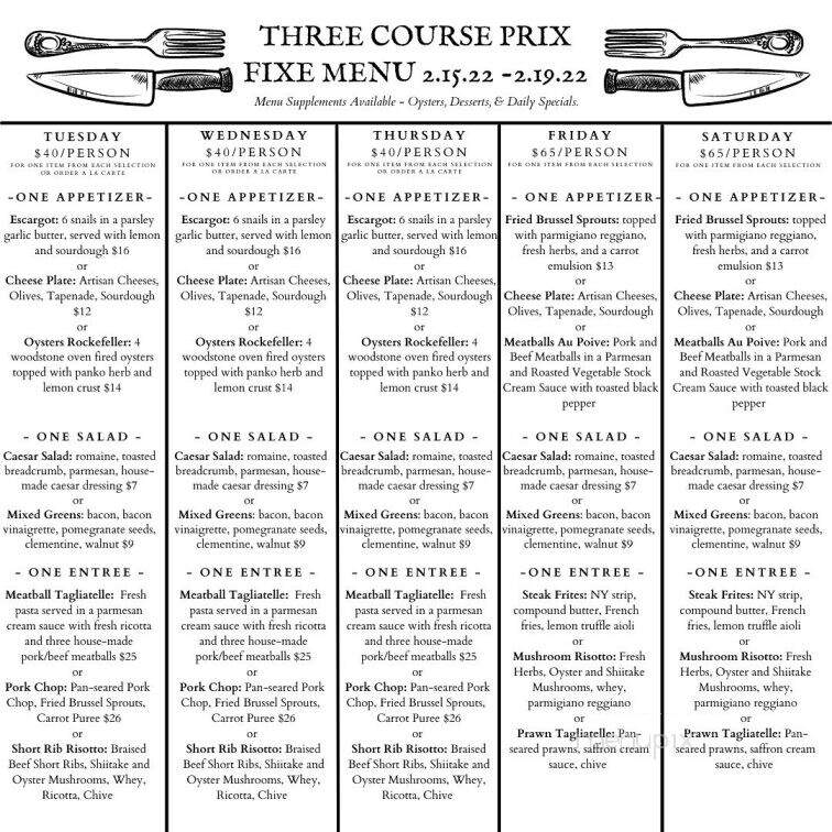 Manger Restaurant and Wine Bar - Bayport, MN menu_pic
