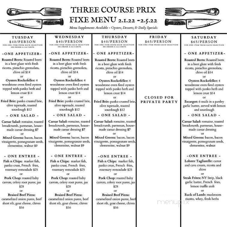 Manger Restaurant and Wine Bar - Bayport, MN menu_pic
