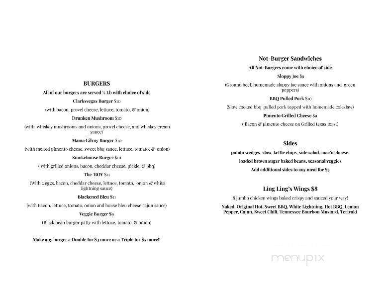 Revel House Pub and Eatery - Clarksville, TN menu_pic