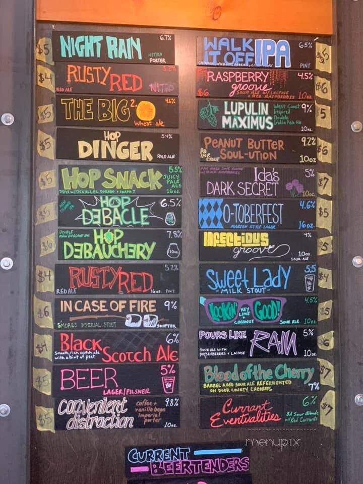 O'so Brewing Madhouse - Madison, WI menu_pic