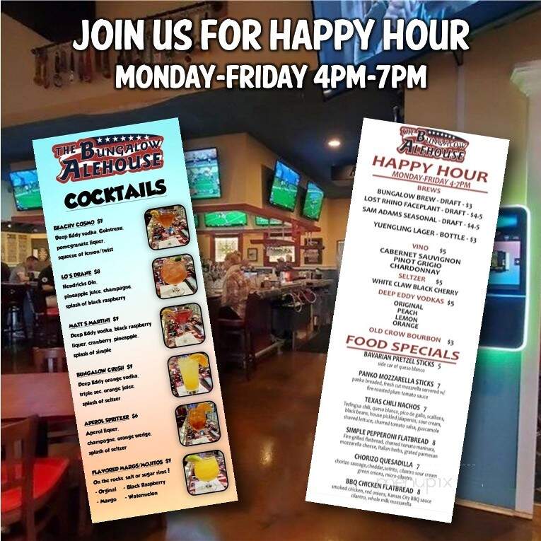 The Bungalow Alehouse - Ashburn, VA menu_pic