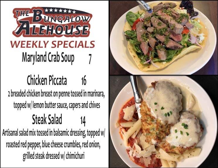 The Bungalow Alehouse - Ashburn, VA menu_pic