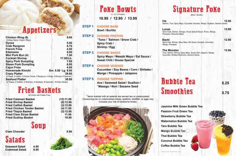 Crazy Crab - Fitchburg, MA menu_pic