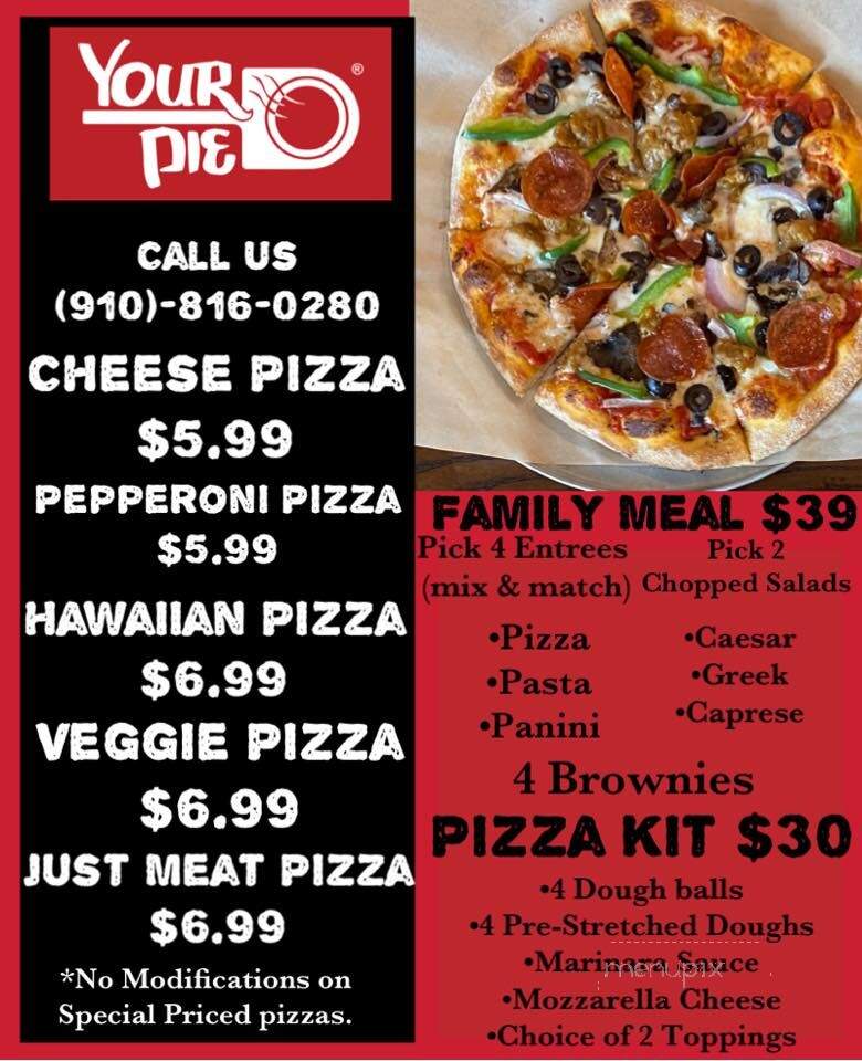 Your Pie - Lumberton, NC menu_pic