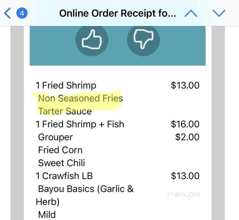 Mr Shrimp - Pembroke Pines, FL menu_pic