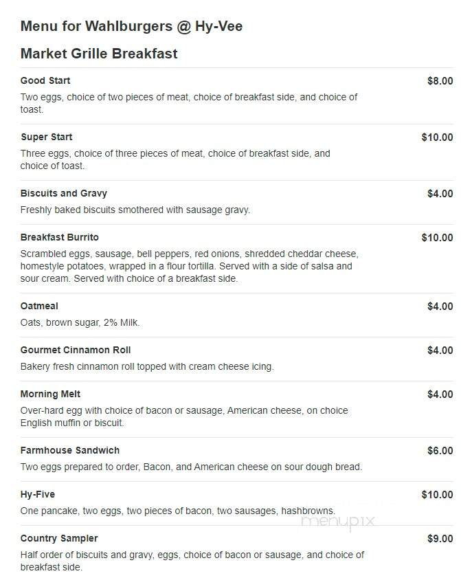 Wahlburgers - Shakopee, MN menu_pic