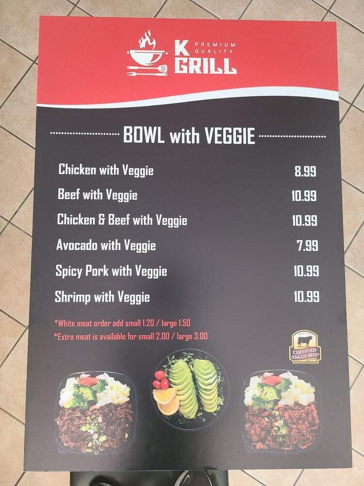 K-Grill - Huntington Beach, CA menu_pic