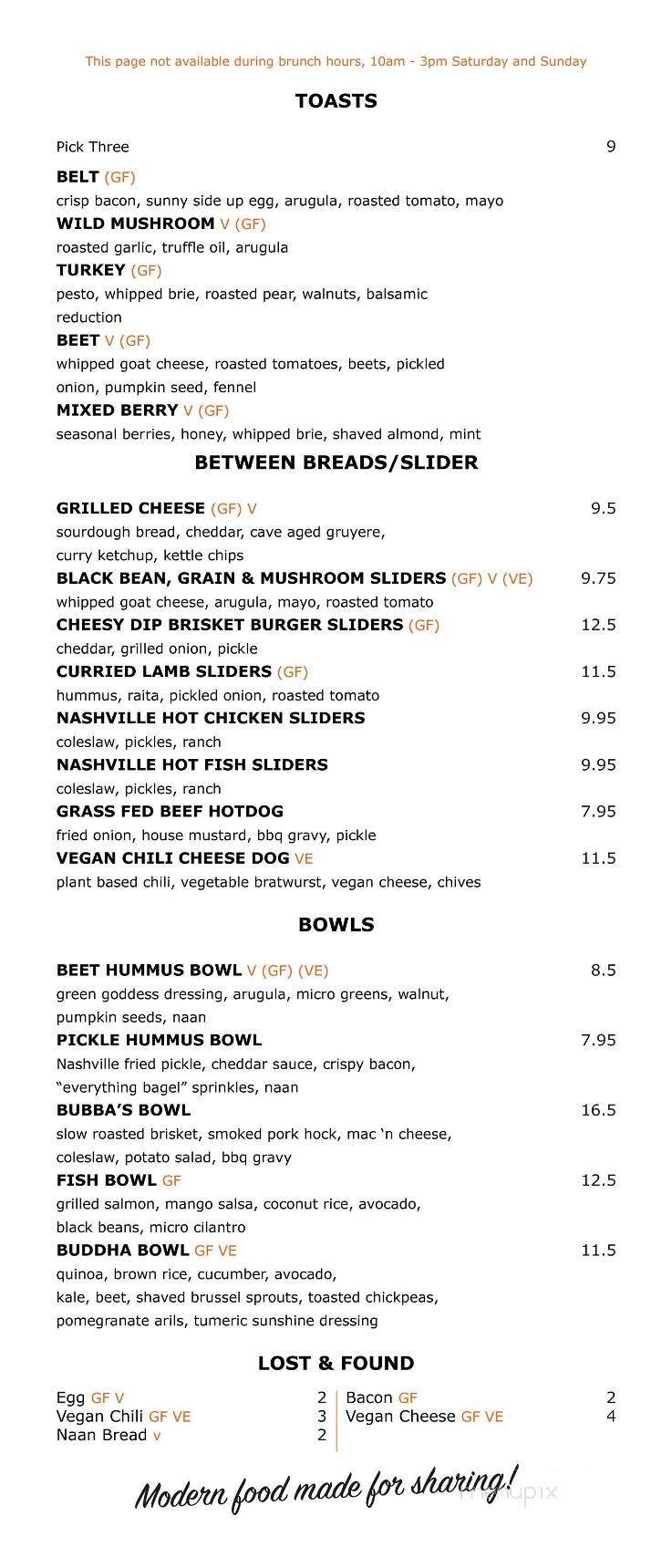 Frank's on Macleod - Calgary, AB menu_pic