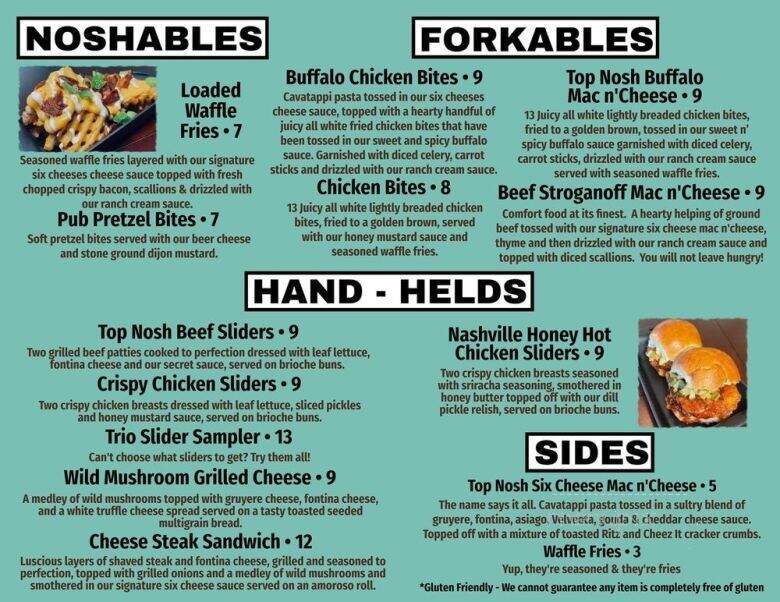 Top Nosh Street Food - St. Petersburg, FL menu_pic
