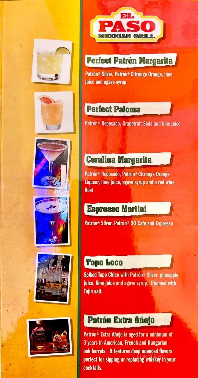 El Paso Mexican Grill - Belle Chasse, LA menu_pic