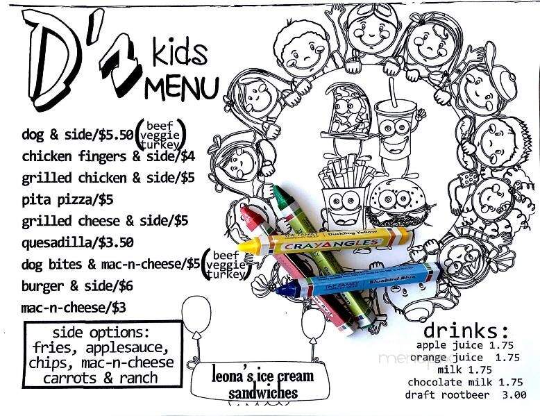 D's Six Pack & Dogs - Murrysville, PA menu_pic