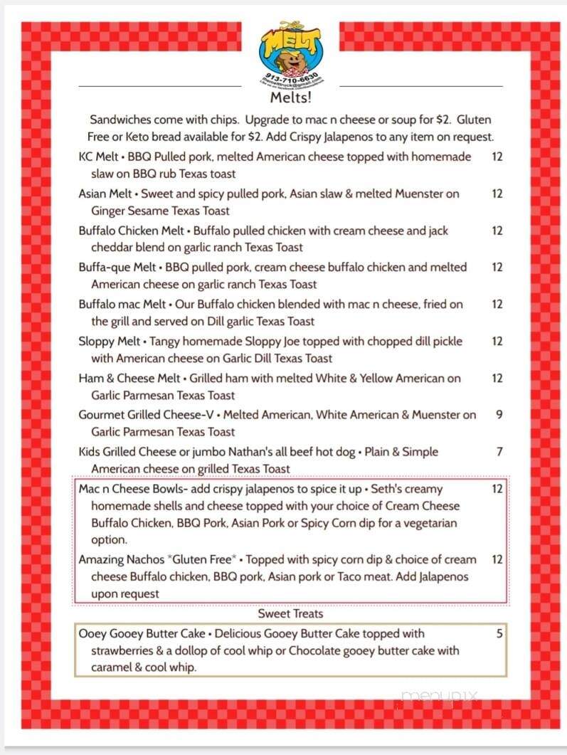 The Melt Truck - Olathe, KS menu_pic
