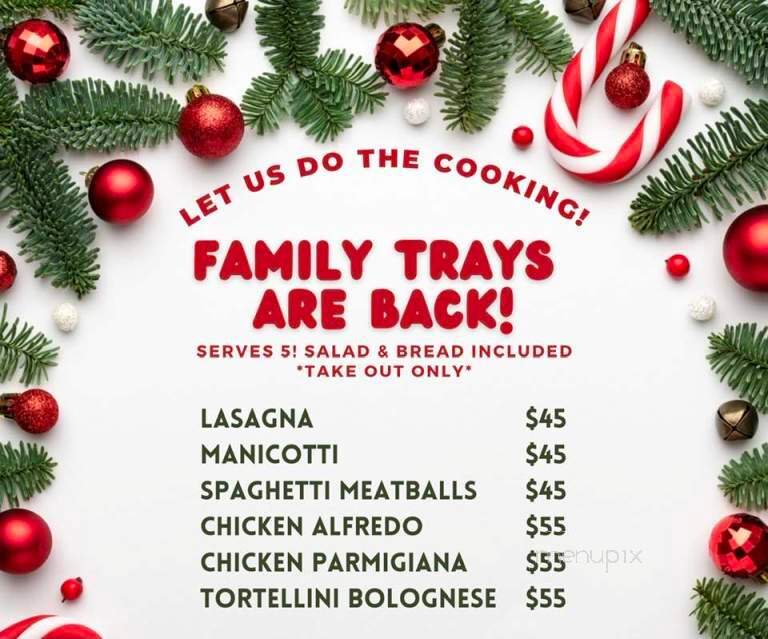 Gino's Italian Kitchen - Hallsville, TX menu_pic