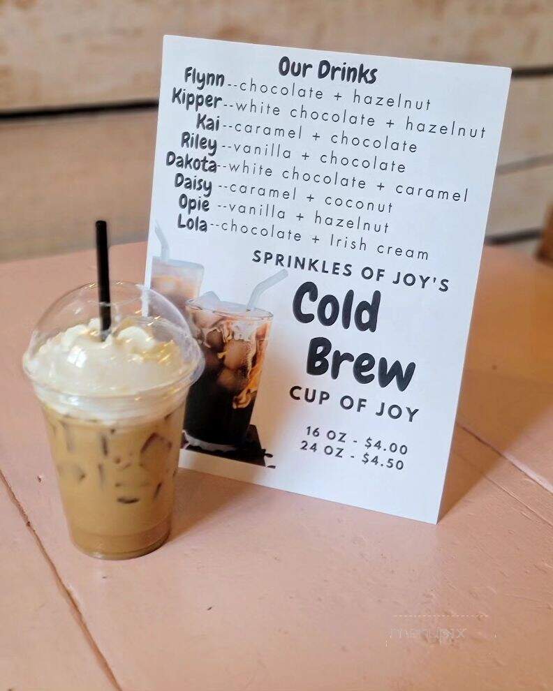 Sprinkles of Joy Bakery - Newberg, OR menu_pic