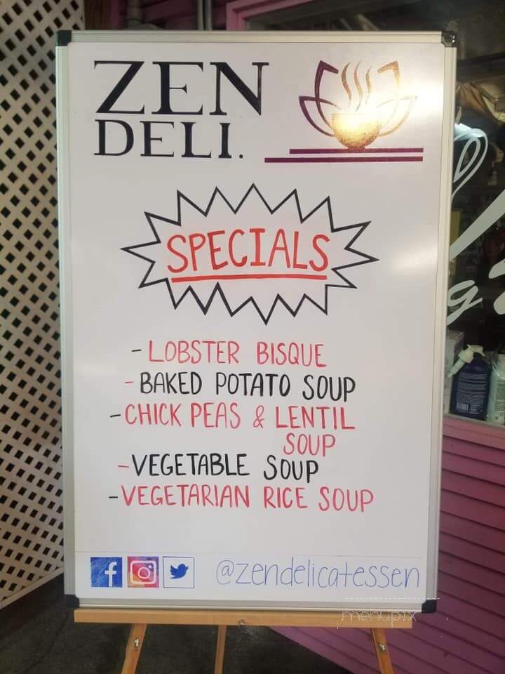 Zen Delicatessen - Fort Myers, FL menu_pic