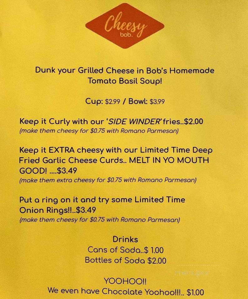 Cheesy Bob Grilled Cheese - Florence, AL menu_pic