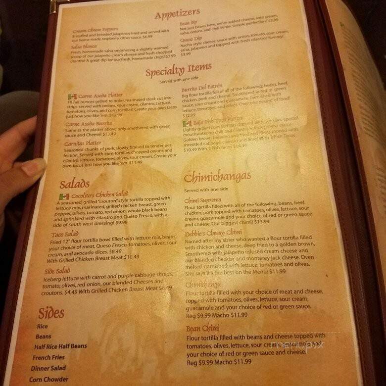Cocolito's - Pleasant Grove, UT menu_pic