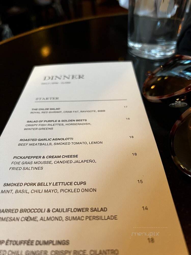 The Chloe - New Orleans, LA menu_pic