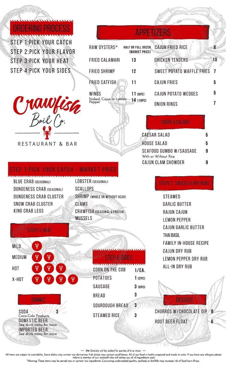 Crawfish Boil Company Restaurant & Bar - Centennial, CO menu_pic