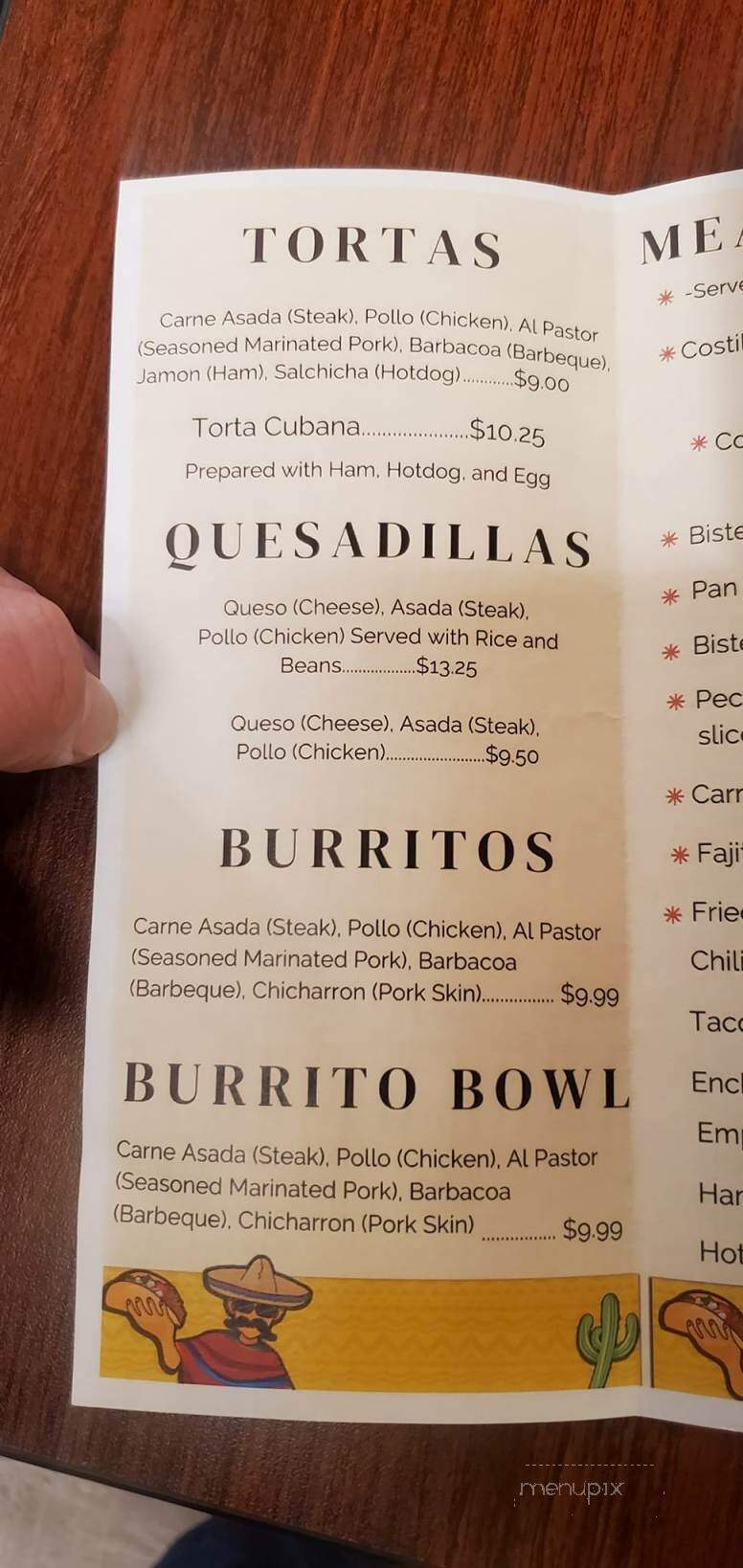 La Costenita - New London, WI menu_pic