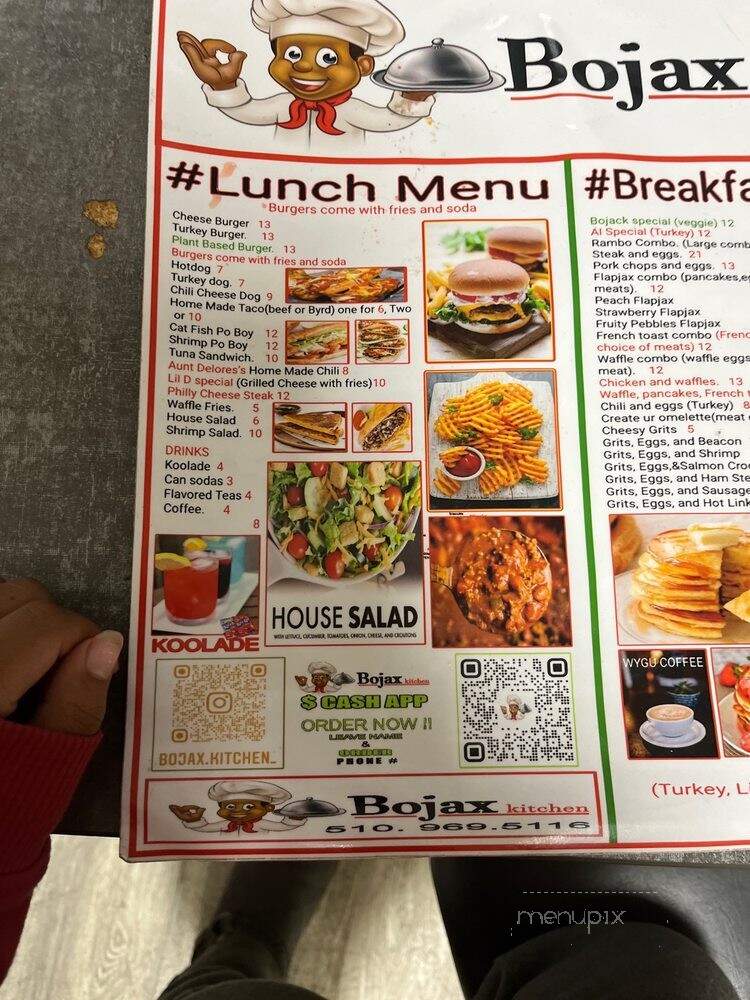 Bojax Kitchen - Oakland, CA menu_pic