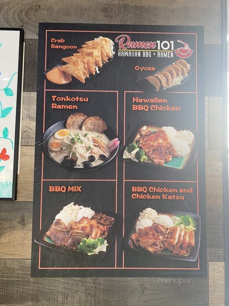 Ramen 101 - Vallejo, CA menu_pic