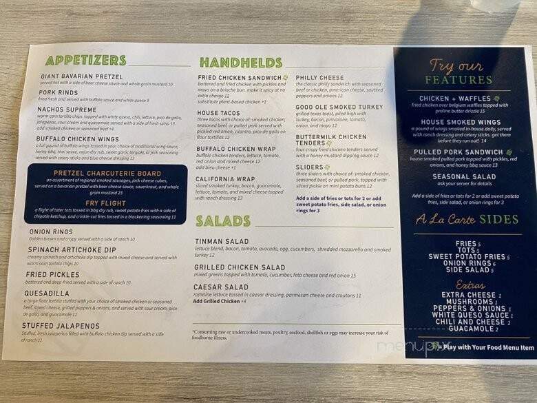 Tinman Social - Little Elm, TX menu_pic