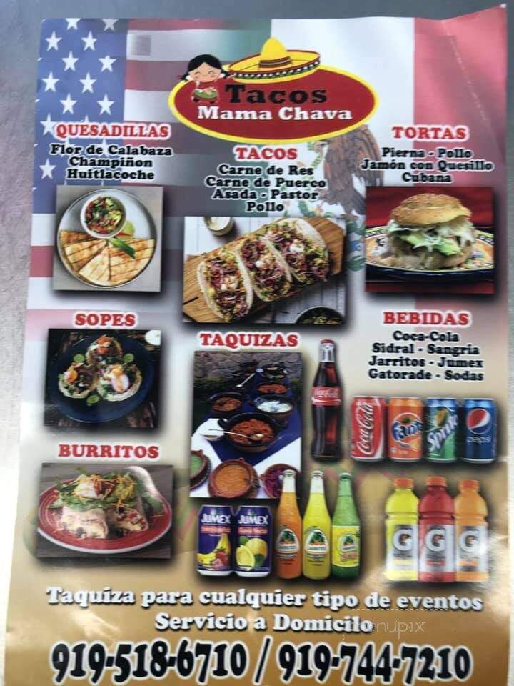 Tacos Mama Chava - Apex, NC menu_pic