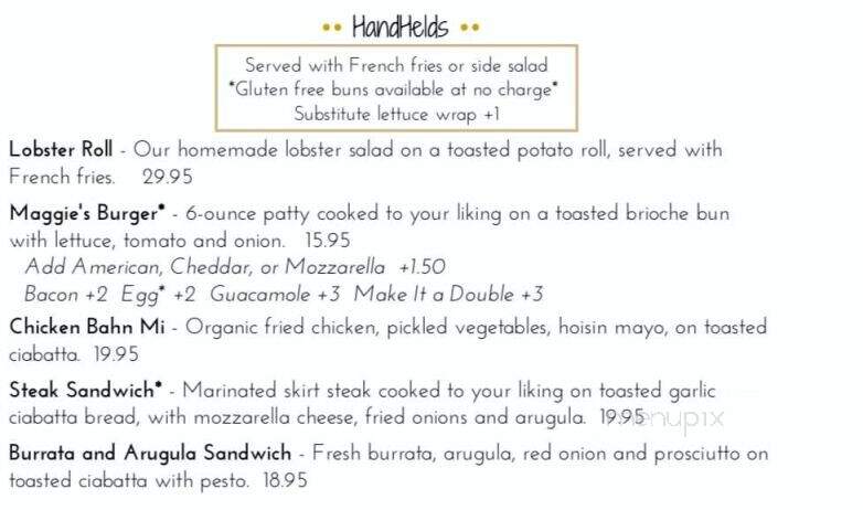 Maggie's Eatery and Take Away - Miller Place, NY menu_pic
