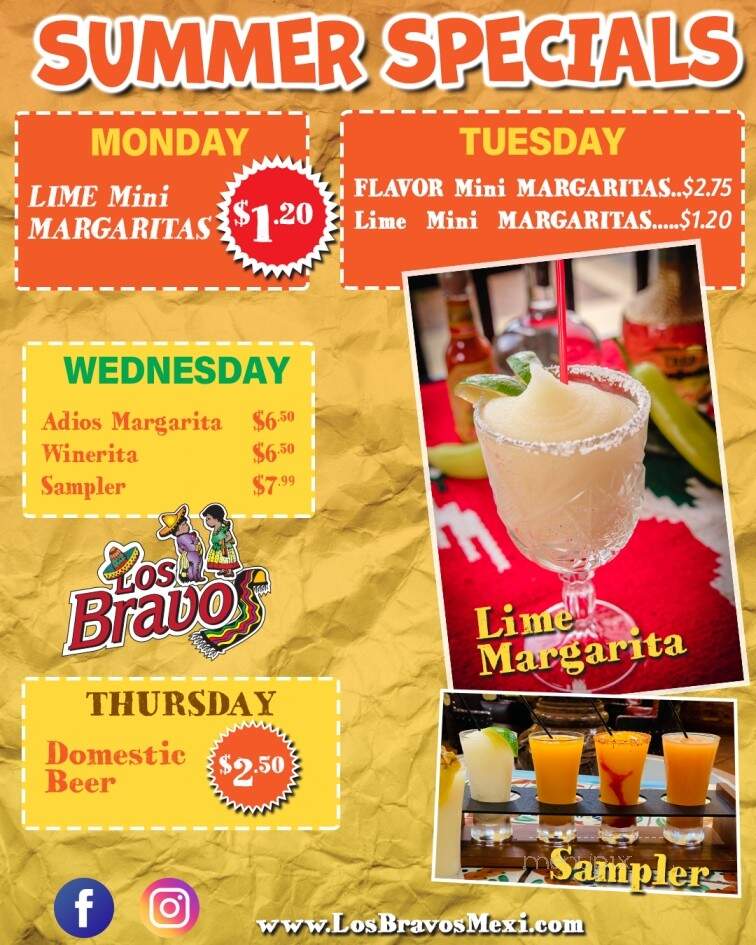 Los Bravos Mexican Restaurant - Boonville, IN menu_pic