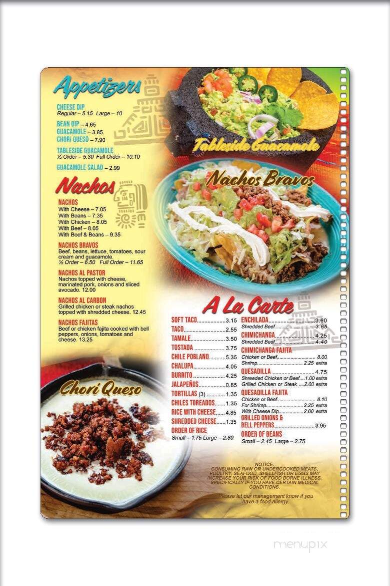 Los Bravos Mexican Restaurant - Boonville, IN menu_pic