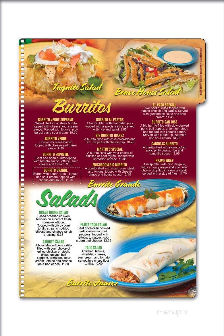 Los Bravos Mexican Restaurant - Boonville, IN menu_pic