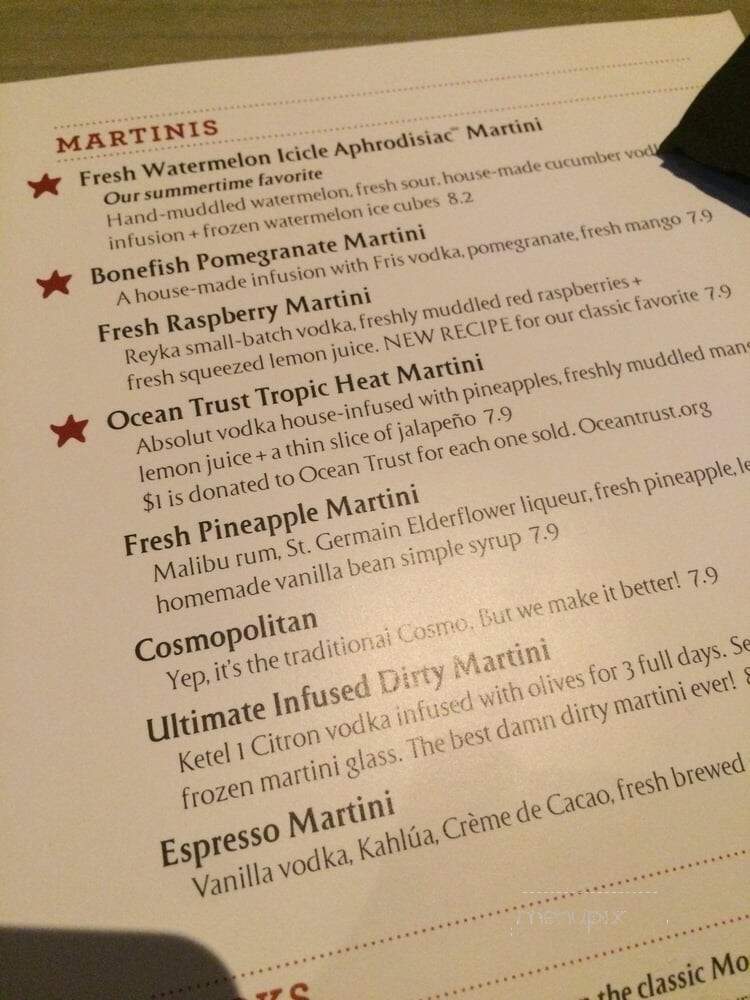 Bonefish Grill - Allen, TX menu_pic