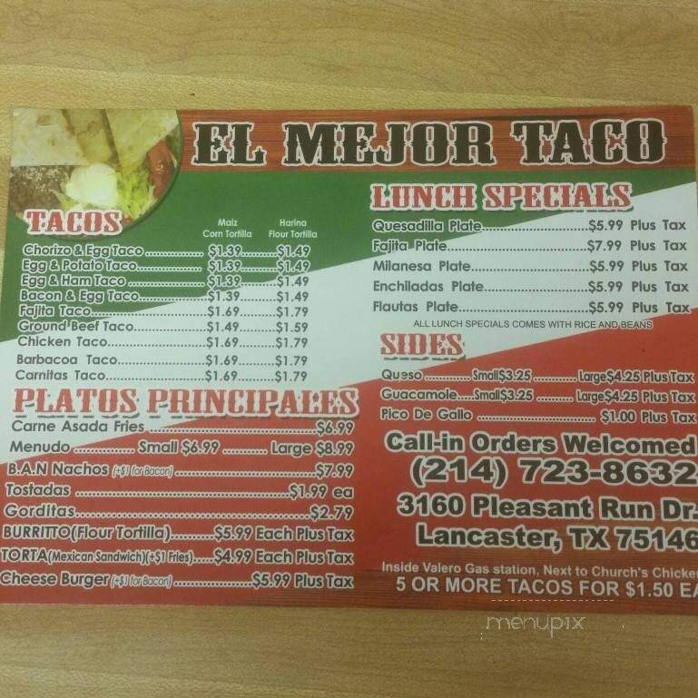 3 Hermanos Taqueria - Lancaster, TX menu_pic