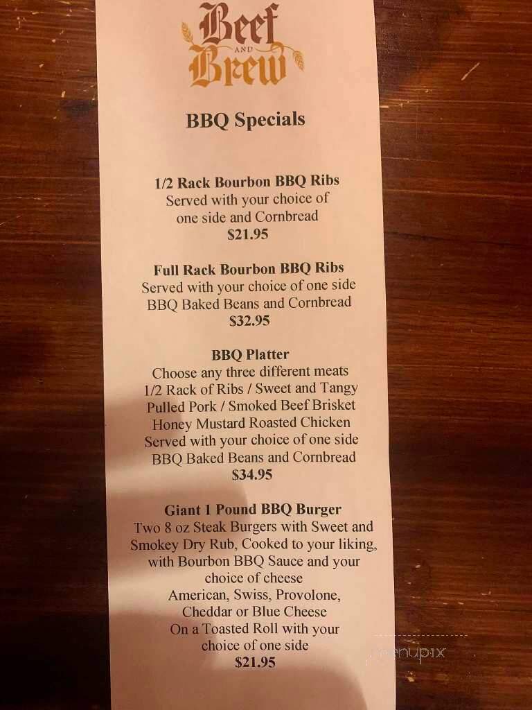 The Beef & Brew - Geneva, NY menu_pic