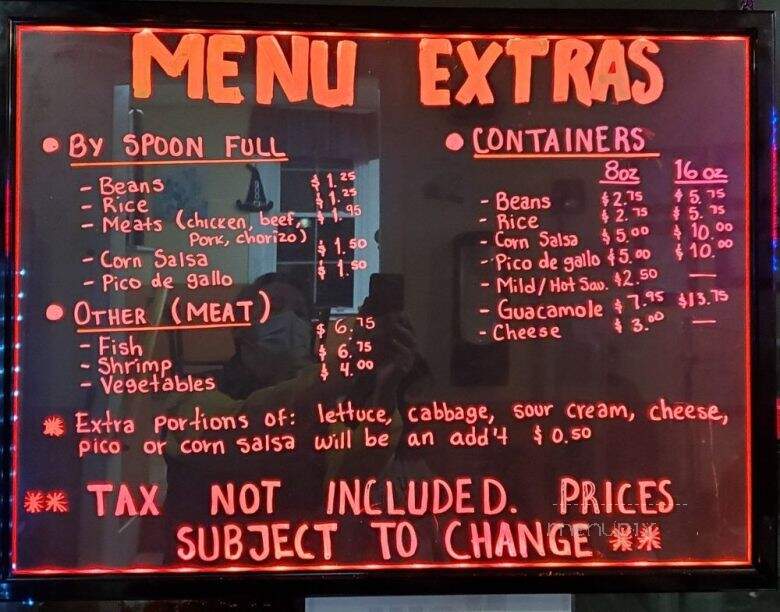Michoacana Grill - Kennett Square, PA menu_pic