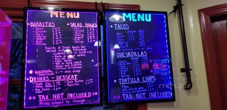 Michoacana Grill - Kennett Square, PA menu_pic