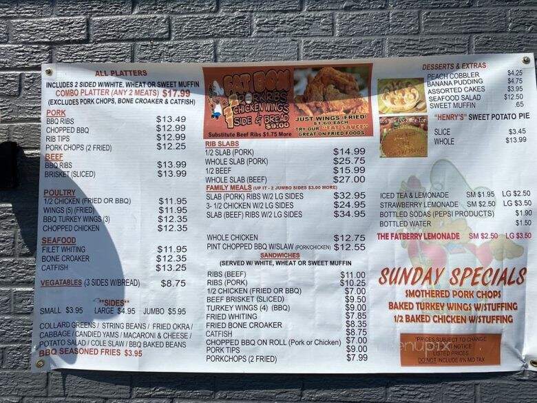 The Rolling Rib - Upper Marlboro, MD menu_pic