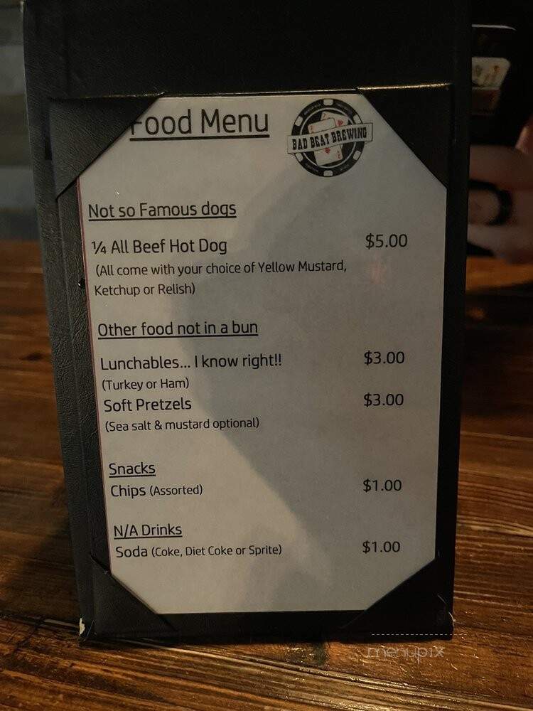 Bad Beat Brewing - Henderson, NV menu_pic